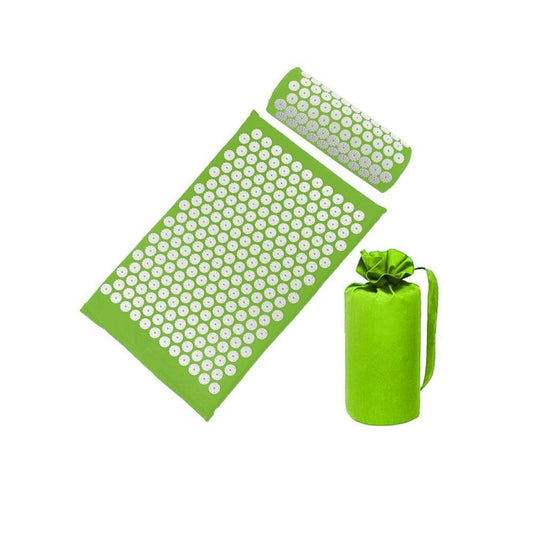 Tapis Yoga Acupuncture Vert Olive | Zen Dos